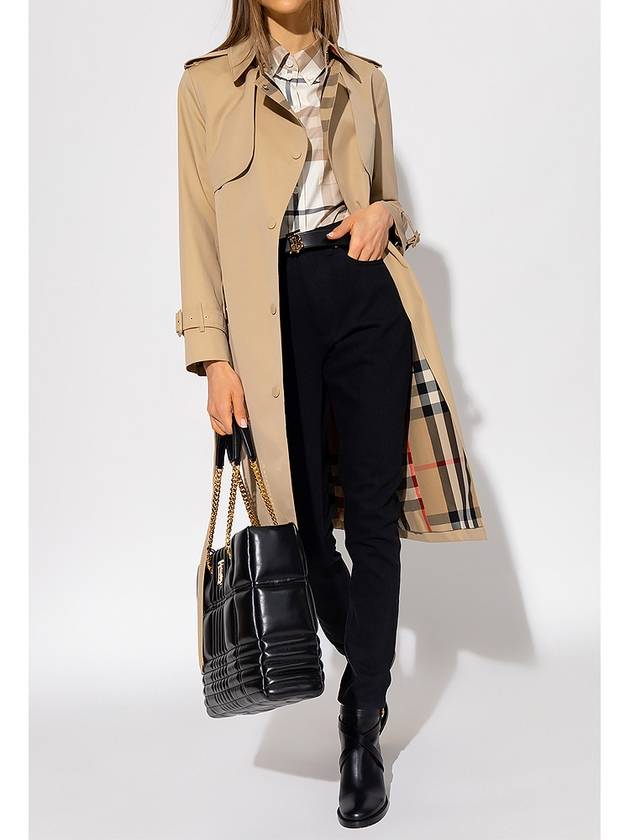 Burberry Check Pattern Cotton Shirt Beige