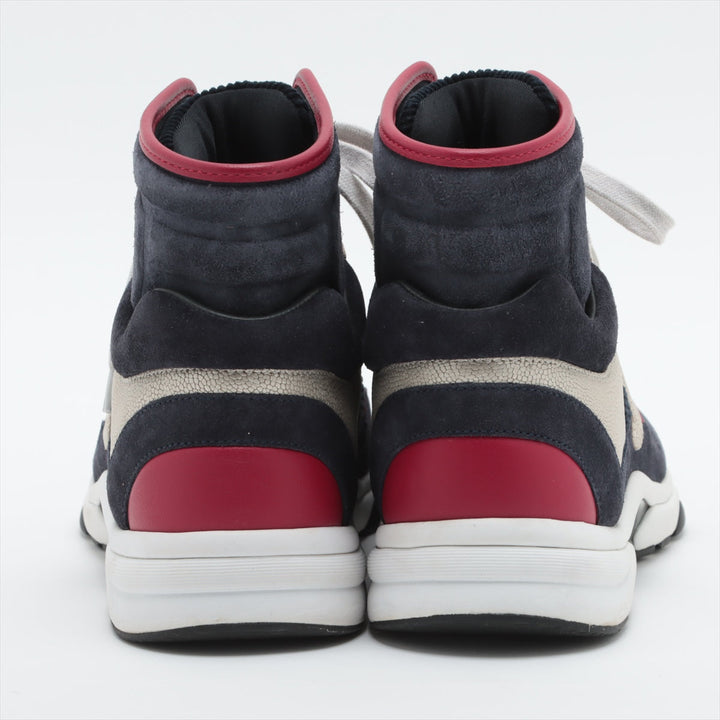Top Quality Chanel Coco Leather High-Cut Sneaker 37 1/2  Multicolor G34053