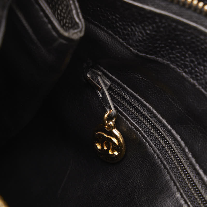 Top Quality Chanel Vintage Shoulder Bag in Caviar Leather Black