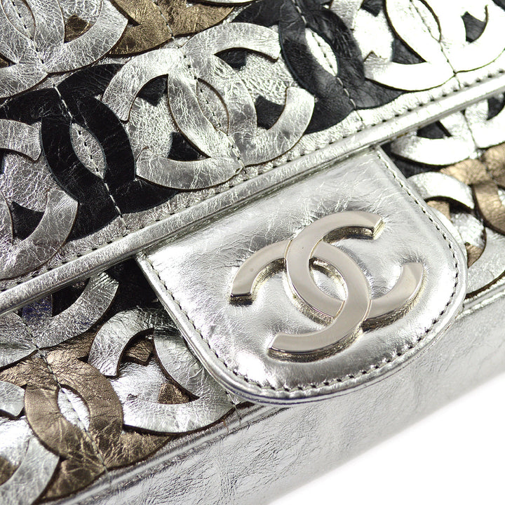 Top Quality Chanel 2006-2008 Silver leather Shoulder Bag