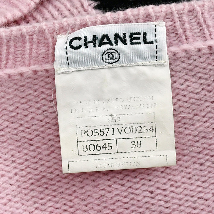 Top Quality Chanel Fall 1995 bow-print cashmere jumper #38