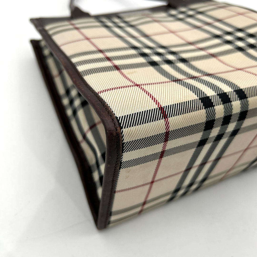Burberry Leather Trimmed PVC Handle Bag - Neutrals Handle Bags, Handbags bb5517bb