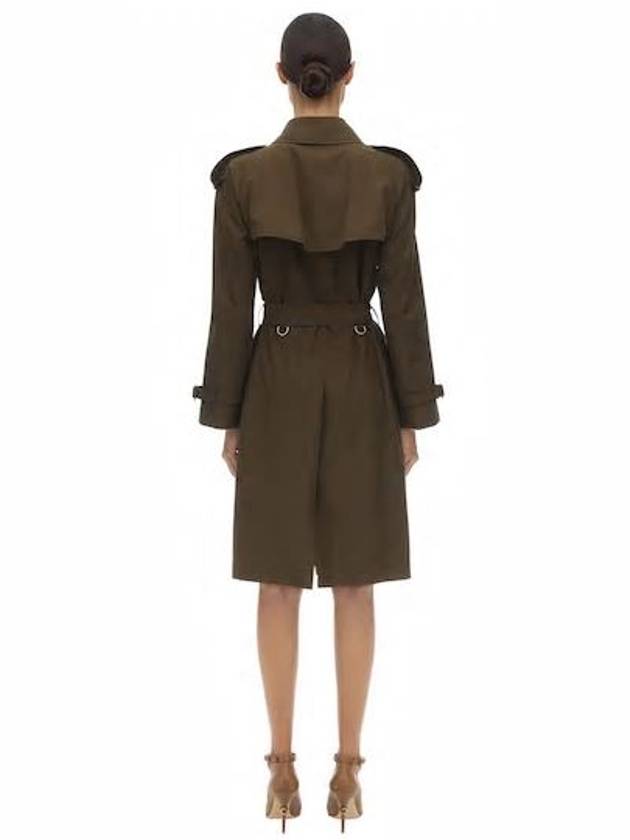 Burberry WoMen's Westminster Heritage Double Trench Coat Military Green