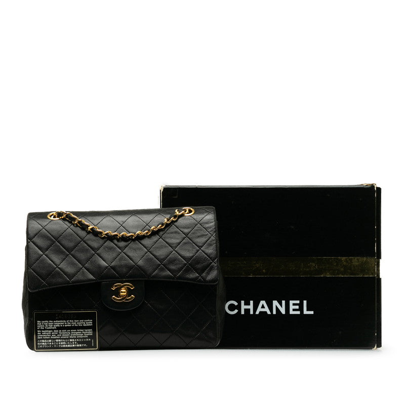 Top Quality Chanel Matrace 25 Double Flap Chain Shoulder Bag Black kin  Chanel