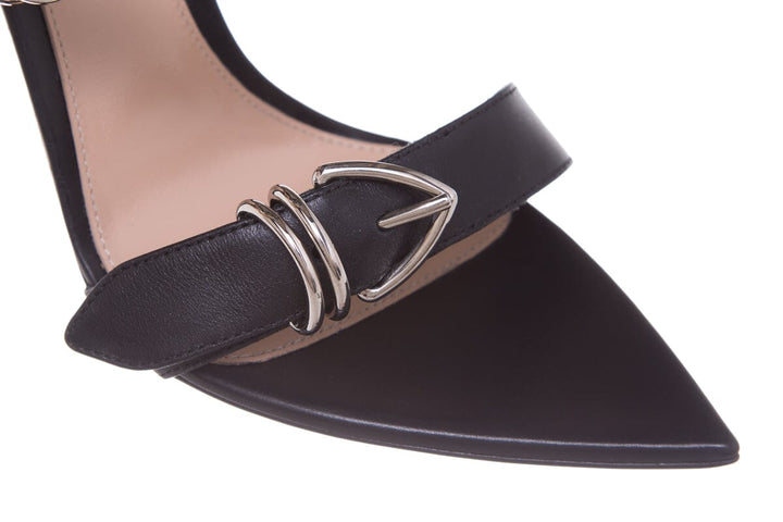 Gianvito Rossi Black Strap Heels SZ 37