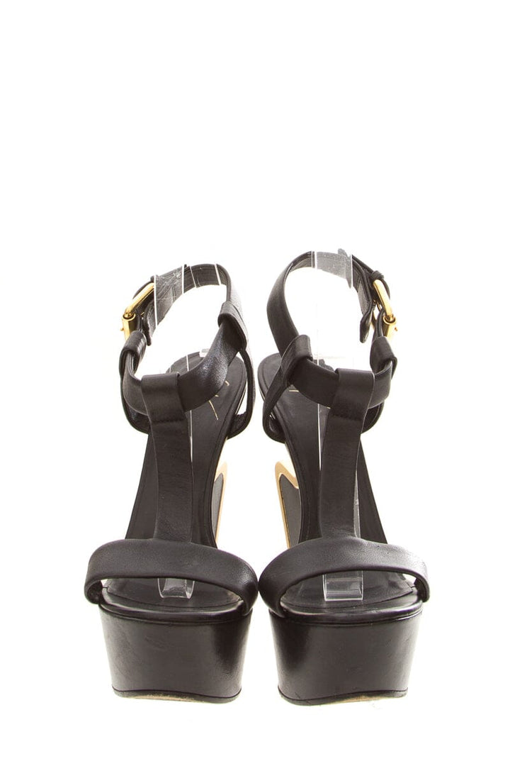 Giuseppe Zanotti Black Wedge SZ 37