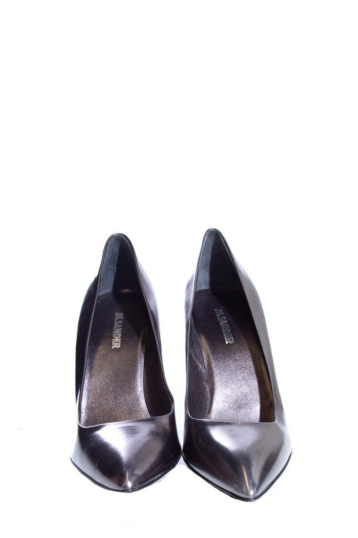 Jil Sander Gun-Metal Wedge SZ 37.5