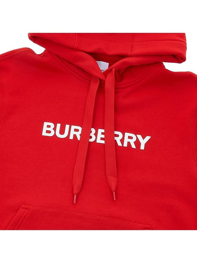 Burberry WoMen's Logo Print Cotton Hoodie Red