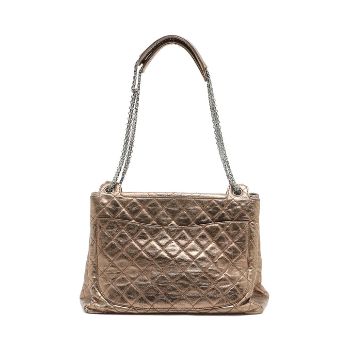 Top Quality Chanel Matrasse Leather Chain Shoulder Bag 2.55 Gold Silver Gold