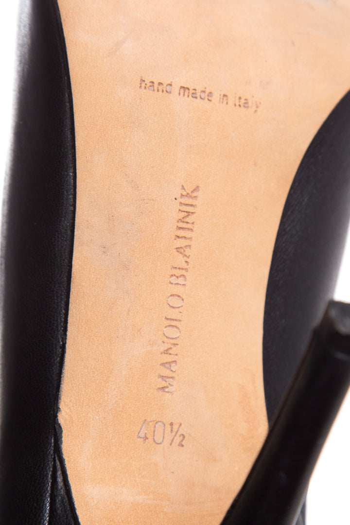 Manolo Blahnik Black Booties SZ 40.5