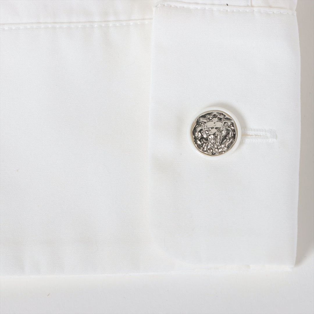 Top Quality Chanel Coconut Button Cotton X Silk  36  Black X White P73408