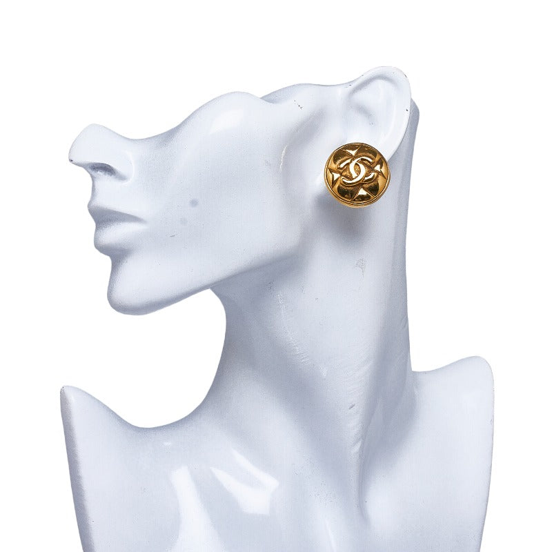 Top Quality Chanel Matrases Cocomark Earrings Gold   Chanel