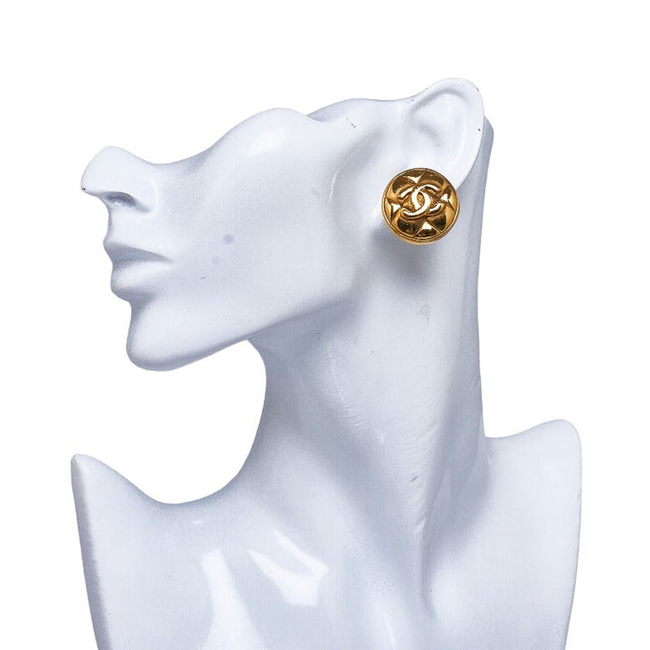 Top Quality Chanel Matrases Cocomark Earrings Gold   Chanel