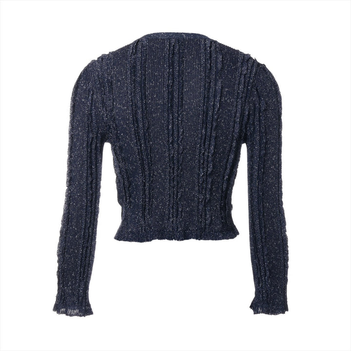Top Quality Chanel Coconut Button 23P Viscous Cardigan 34  Navy P74585  Race Short Race
