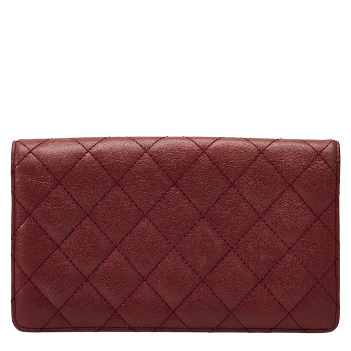 Top Quality Chanel Matrace Cocomark Long Wallet Two Foldable Wallet Pink Leather Lady Chanel