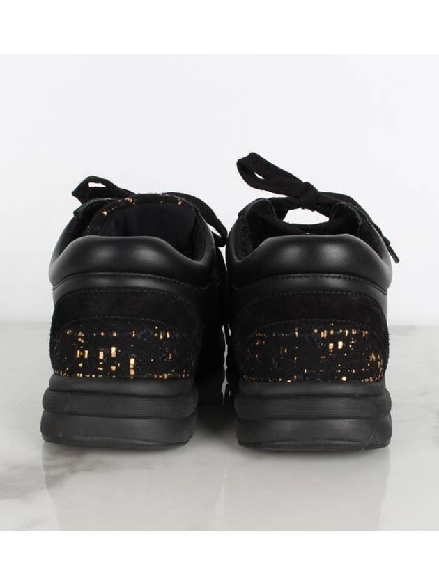 CC logo cruise sneakers gold pearl 36 230 Chanel