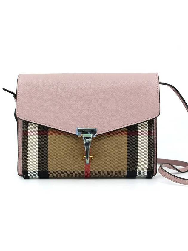 Burberry House Check Small Leather Cross Bag Pink