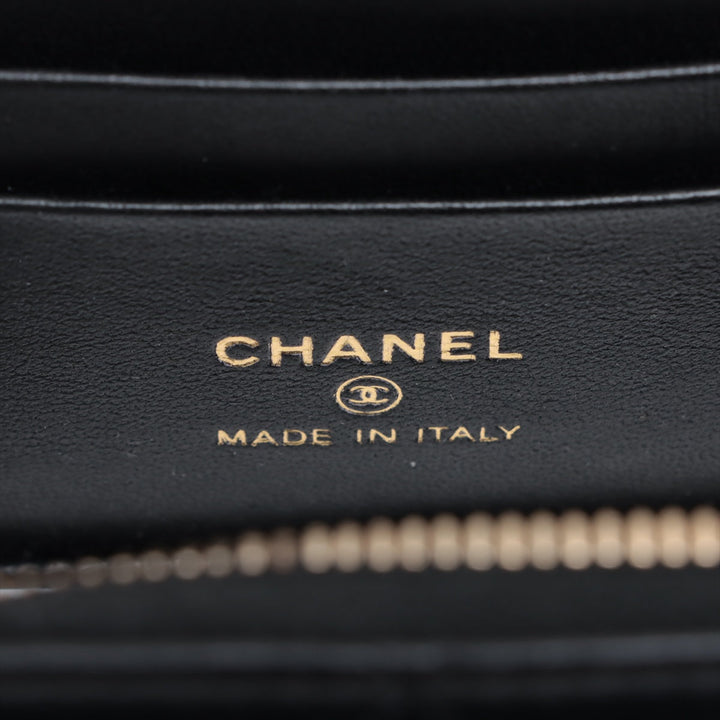 Top Quality Chanel Mattress kin Chain Shoulder Bag Vanity Black Gold