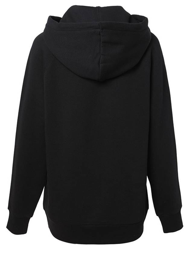 Burberry Lettering Embroidered Hoodie Black