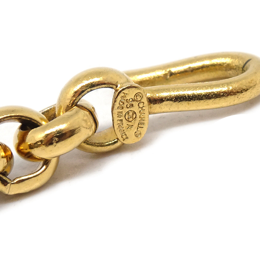 Top Quality Chanel Icon Gold Chain Pendant Necklace 95A