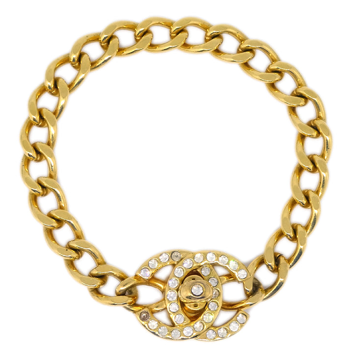 Top Quality Chanel Turnlock Chain Bracelet Gold 96A