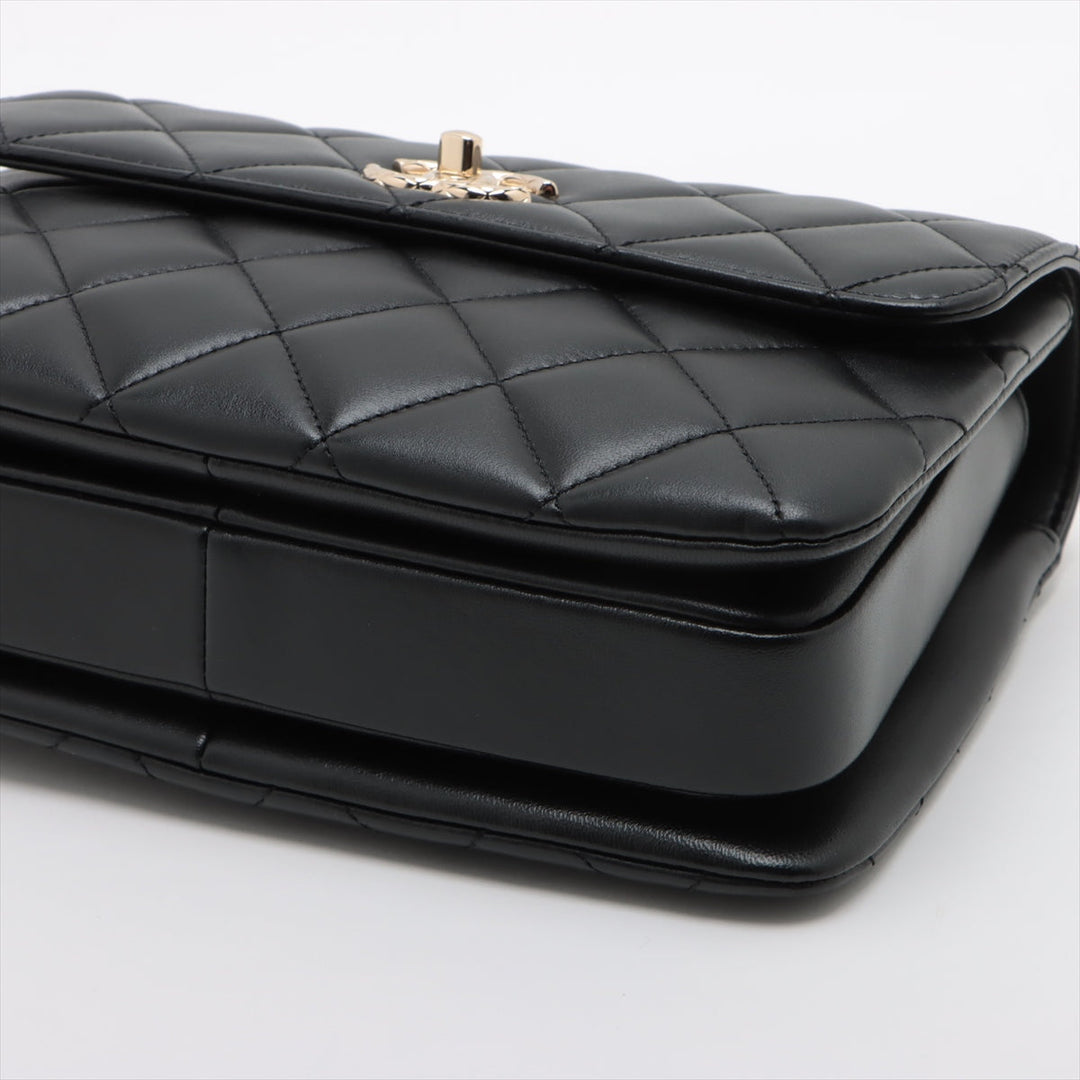 Top Quality Chanel Mattress kin 2WAY Handbags Black Gold