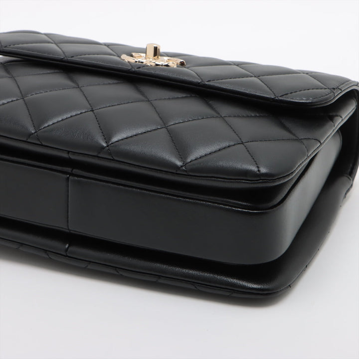 Top Quality Chanel Mattress kin 2WAY Handbags Black Gold