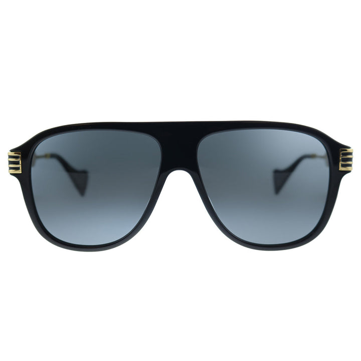 Gucci  GG 0587S 001 Unisex Aviator Sunglasses