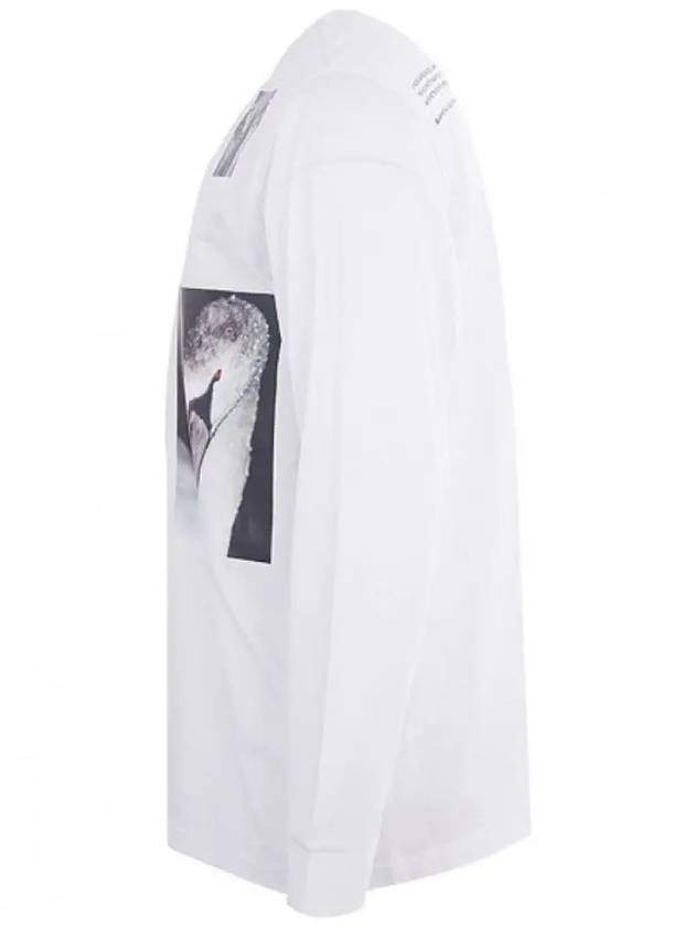 Burberry Men's Alphabet Print Long Sleeve T-Shirt White