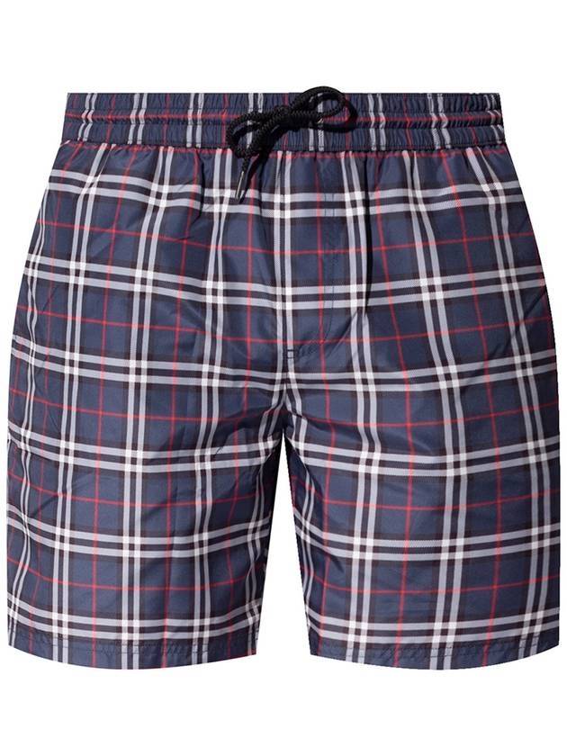 Burberry Check Swim Shorts Navy