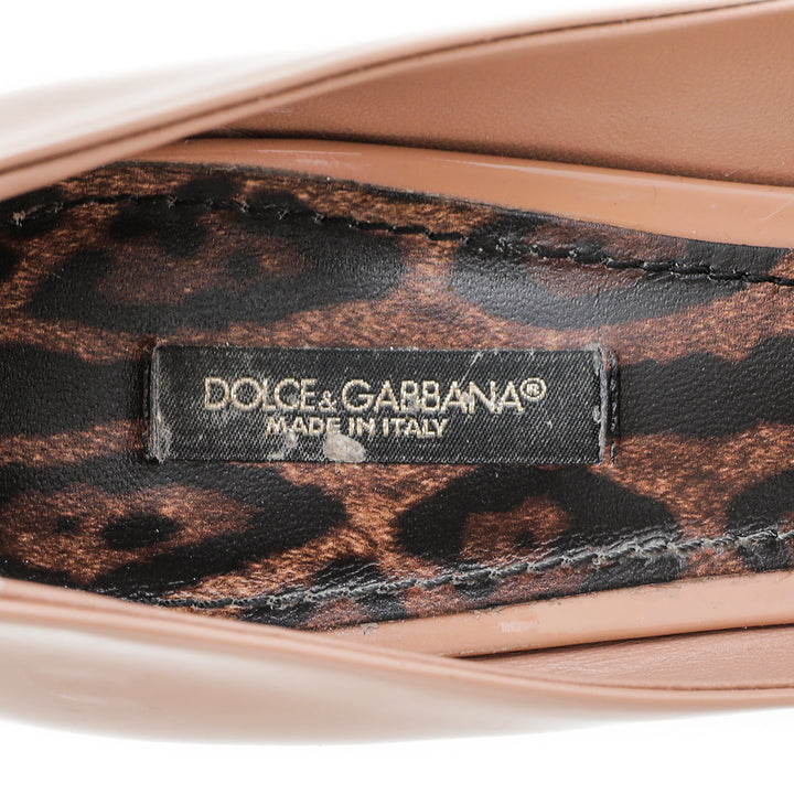 Dolce & Gabbana Nude Vernice Decollete Pumps 39.5