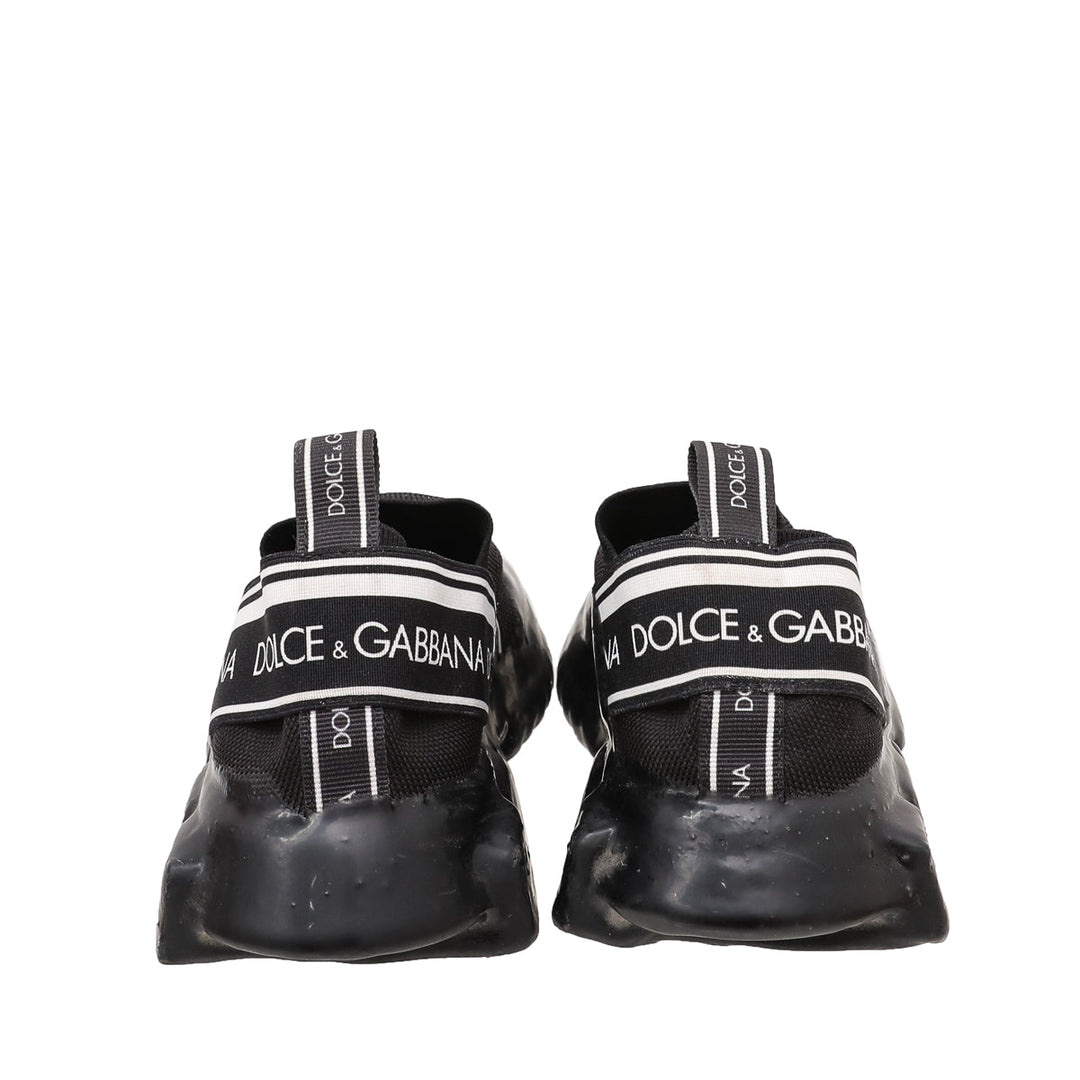 Dolce & Gabbana Black Sorrento Melt Sneakers 38