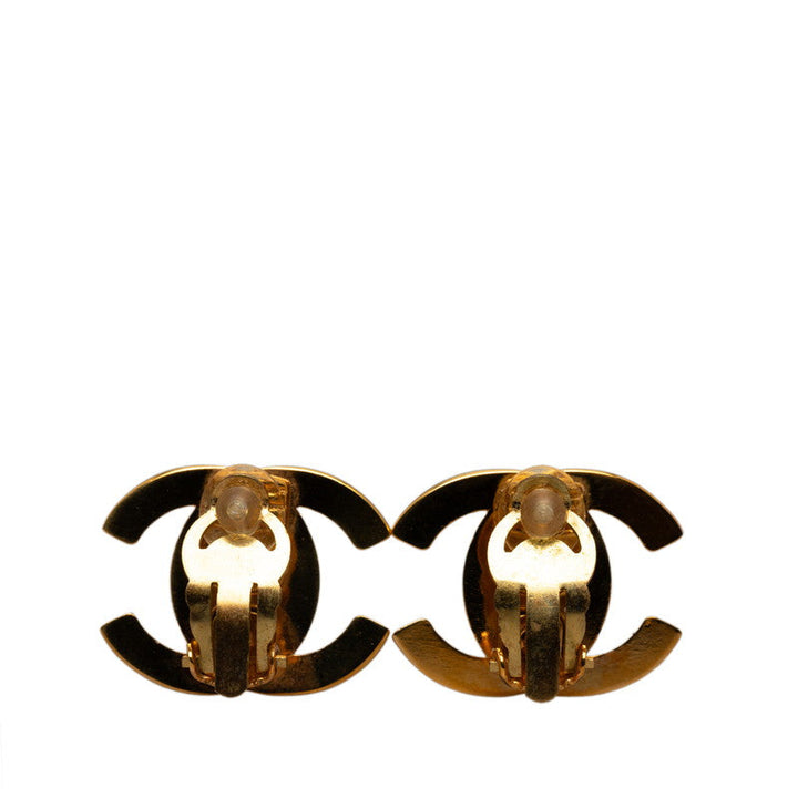 Top Quality Chanel Vintage Cocomark Turn-Rock Earring Gold Make-up  Chanel