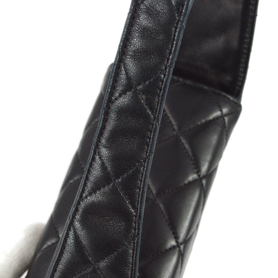 Top Quality Chanel 1991-1997 Black Lambskin Handbag