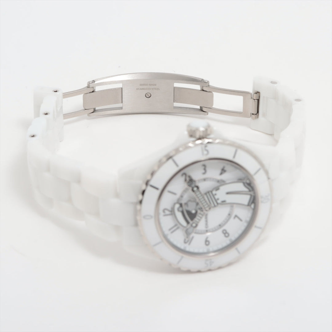 Top Quality Chanel J12 Mademoiselle Rapauza H7481 SSCE AT White Writing Panerai
