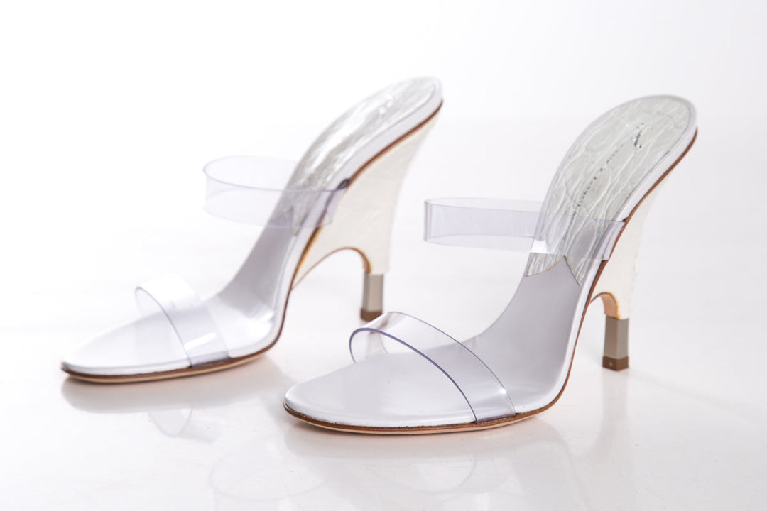 Giuseppe Zanotti White Heels SZ 5.5