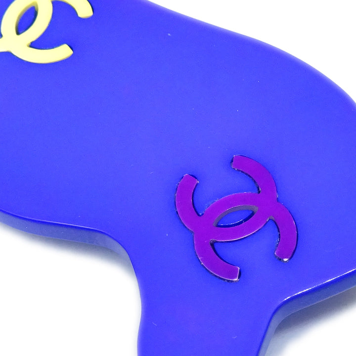Top Quality Chanel Deer Brooch Pin Corsage Blue 01A