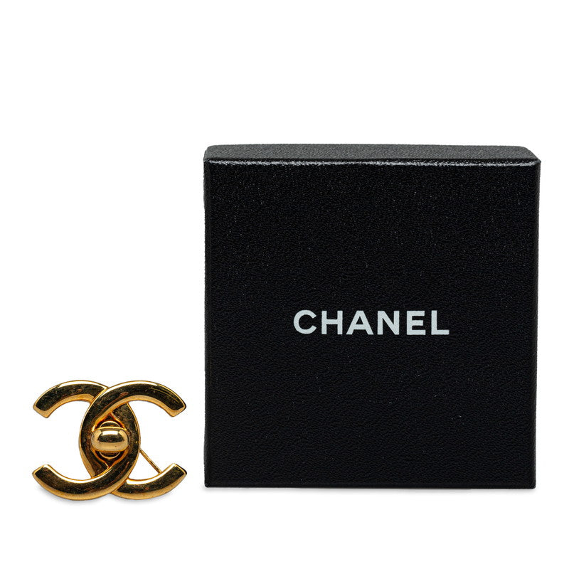 Top Quality Chanel Vintage Coco Turn-Lock Brochure Gold   Chanel