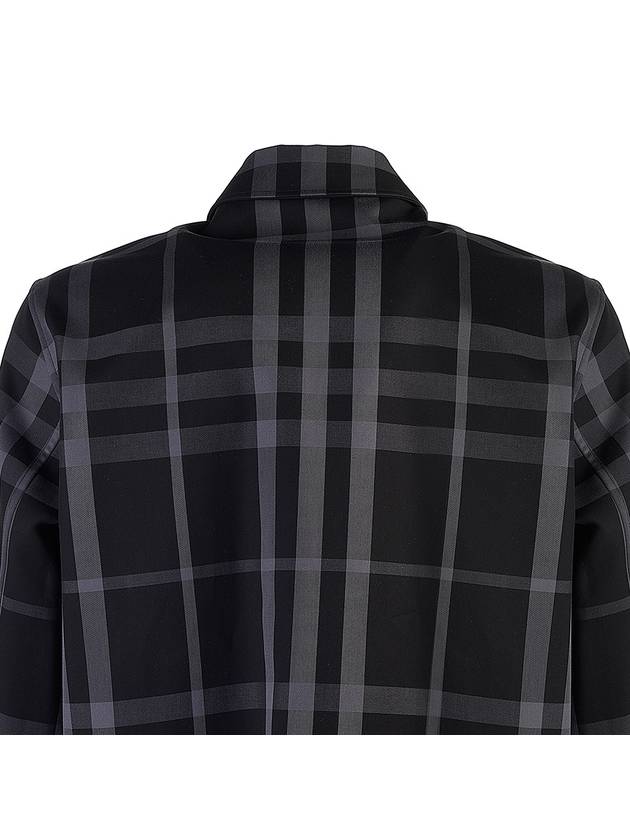Burberry Check Reversible Harrington Jacket Mid Grey
