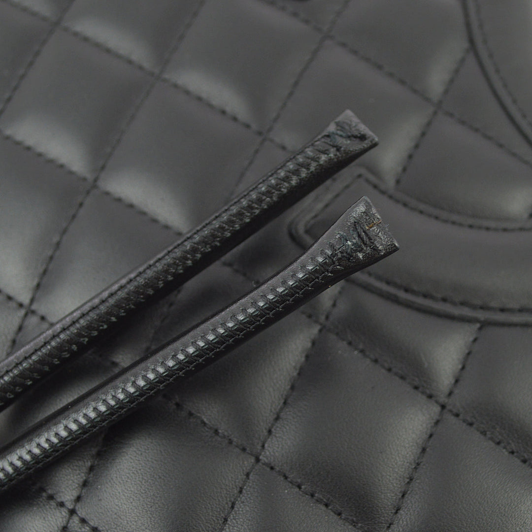 Top Quality Chanel Black Calfskin Cambon Ligne Shoulder Bag