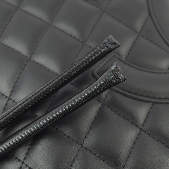 Top Quality Chanel Black Calfskin Cambon Ligne Shoulder Bag