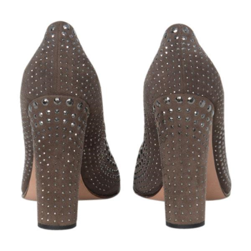 Prada Suede Studded Pumps