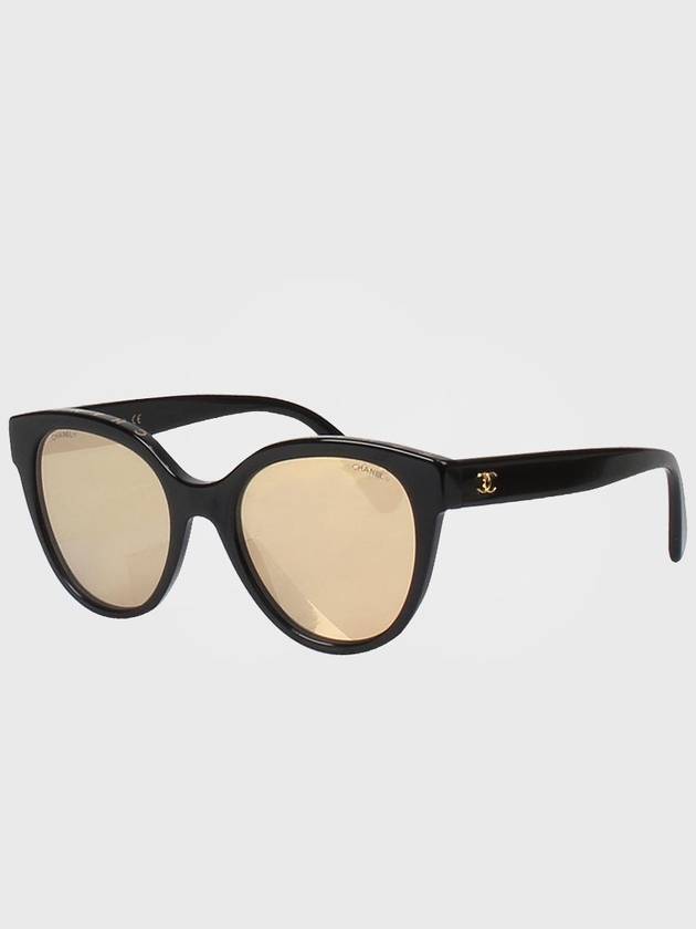 Eyewear Butterfly Acetate Sunglasses Gold Black Chanel
