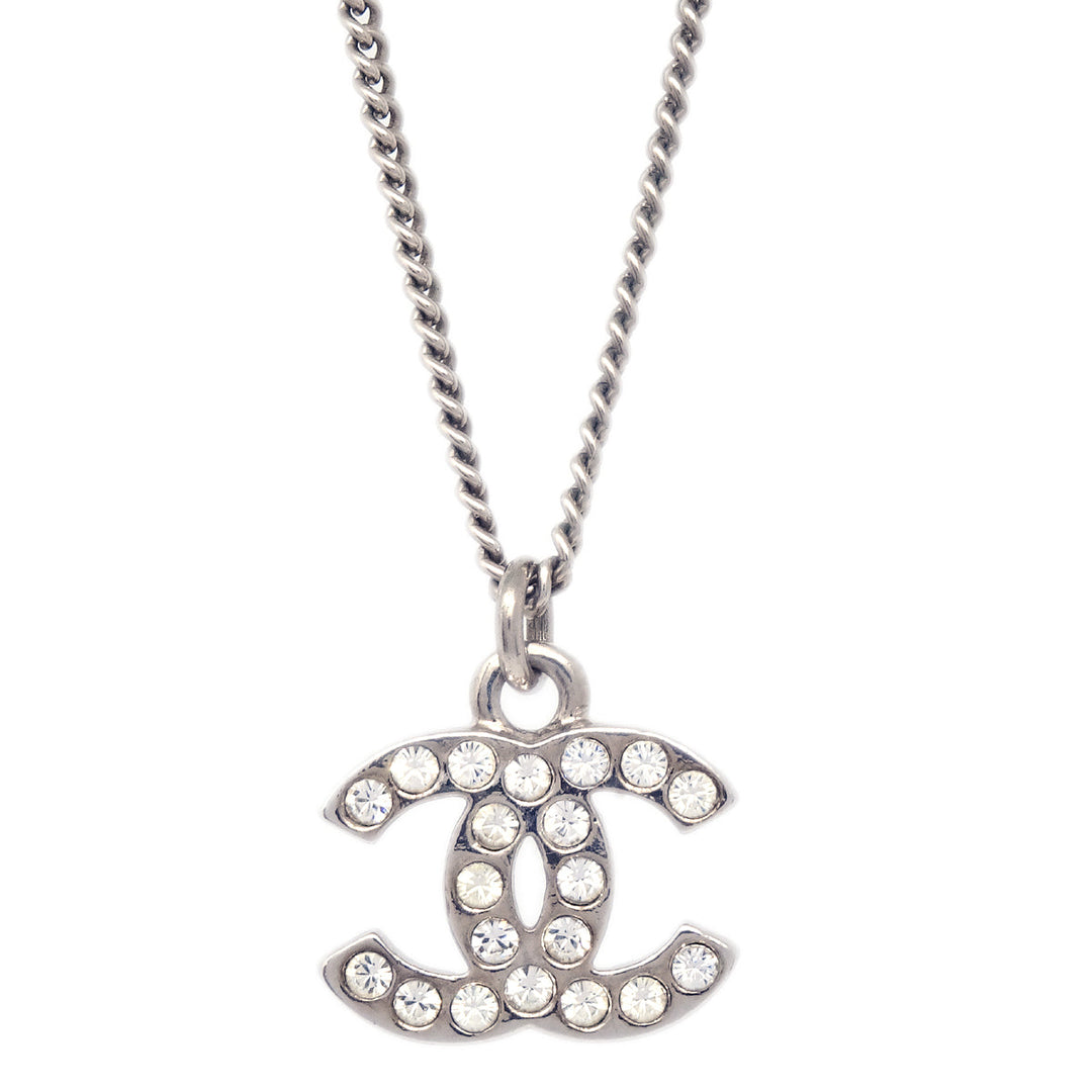 Top Quality Chanel 2011 Crystal & Silver CC Necklace