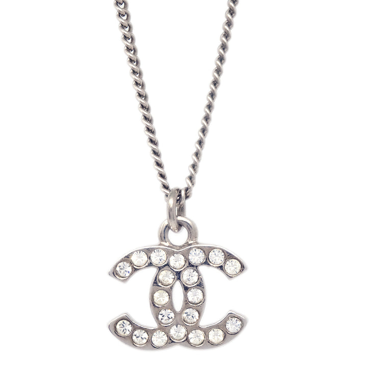 Top Quality Chanel 2011 Crystal & Silver CC Necklace