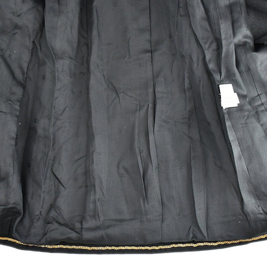Top Quality Chanel Double Breasted Jacket Black 96A #38