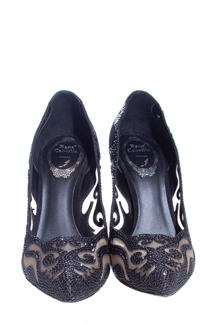 Rene Caovilla Black Heels SZ 37