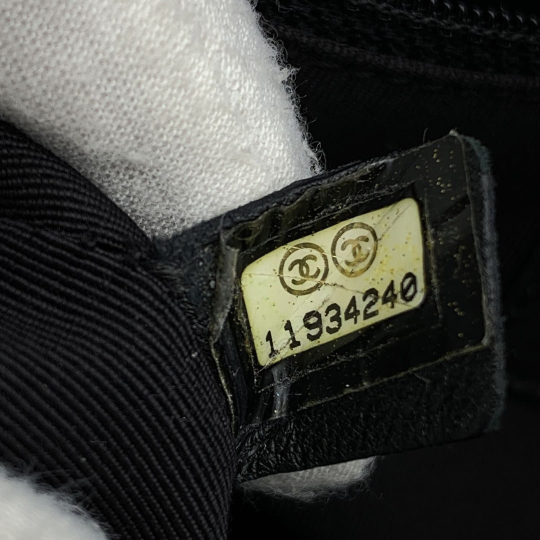 Chanel Black Pebbled Leather Executive Tote Bag Handbag 2000S