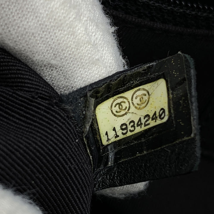 Chanel Black Pebbled Leather Executive Tote Bag Handbag 2000S