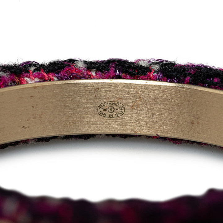 Top Quality Chanel Coco Bangle Pearl Gold Twid   Chanel